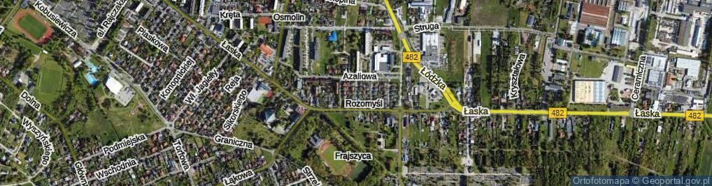 Zdjęcie satelitarne Tulipanowa ul.